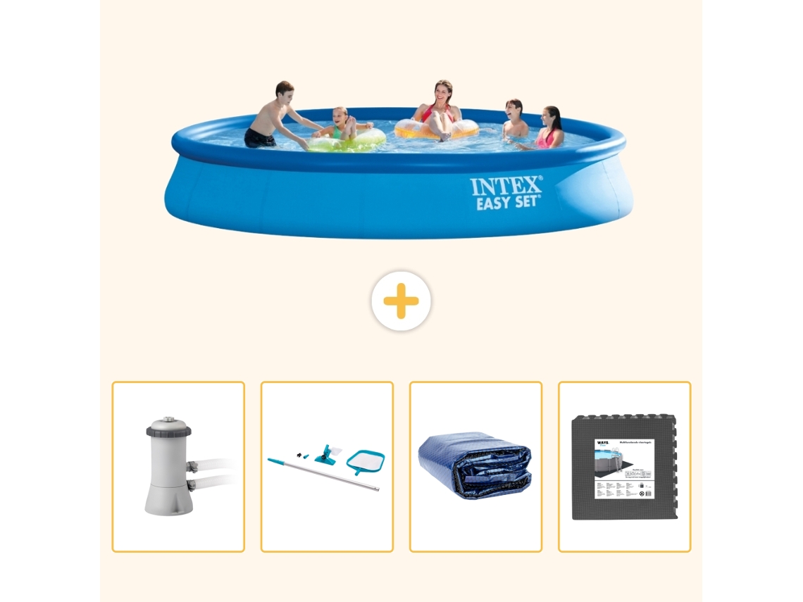 Intex Piscina Easy Set Redonda - 457x84 Cm - 5-peças S217
