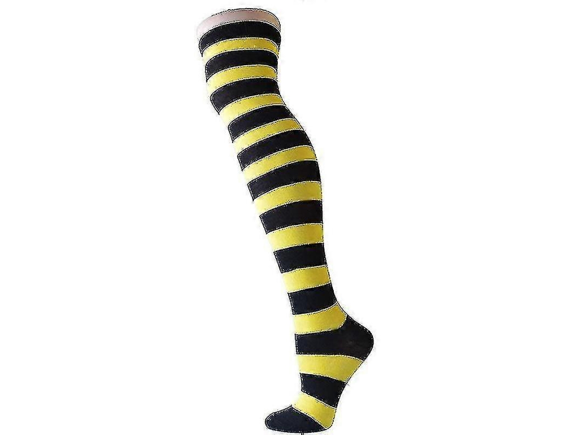 Meias De Lã Coral Macia Até O Joelho, Ideias Para O Inverno, Para Meninas E Mulheres. Meias Listradas Com Estampas De Animais Flufos E Desenhos Animados