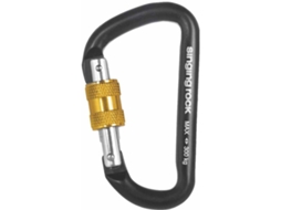 Mosquetão De Escalada SINGING ROCK Mini D Screw (Preto - Tamanho Único)