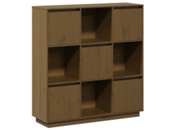 Aparador Alto em Pinho Maciço Castanho Mel MAISON EXCLUSIVE (110,5x35x117 cm)