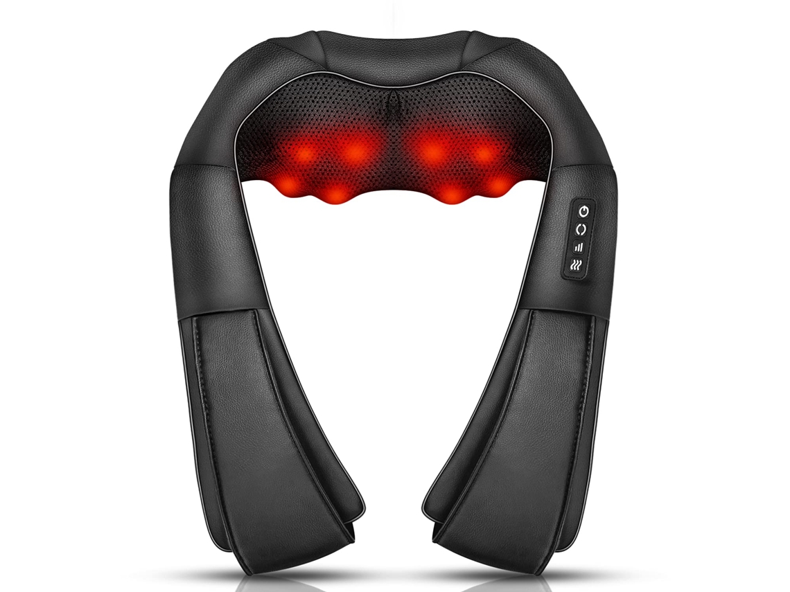 Massageador De Pescoço, Amassamento 3d De Tecidos Profundos, Portátil, Com Aquecimento, Massageador Shiatsu Para Pescoço, Costas, Aquaforge