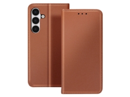 Avizar Capa Folio Para Galaxy S25 Fe Com Porta-cartões E Função Stand Castanho