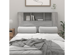 Vidaxl Armário De Cabeceira 120x18,5x102,5 Cm Sonoma Cinzento