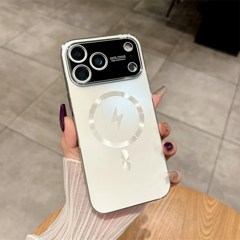 (branco, Iphone 13) Capa Para Celular, Compatível Com Magsafe, Material Pctpu, Com Proteção Para A Lente Da Câmera