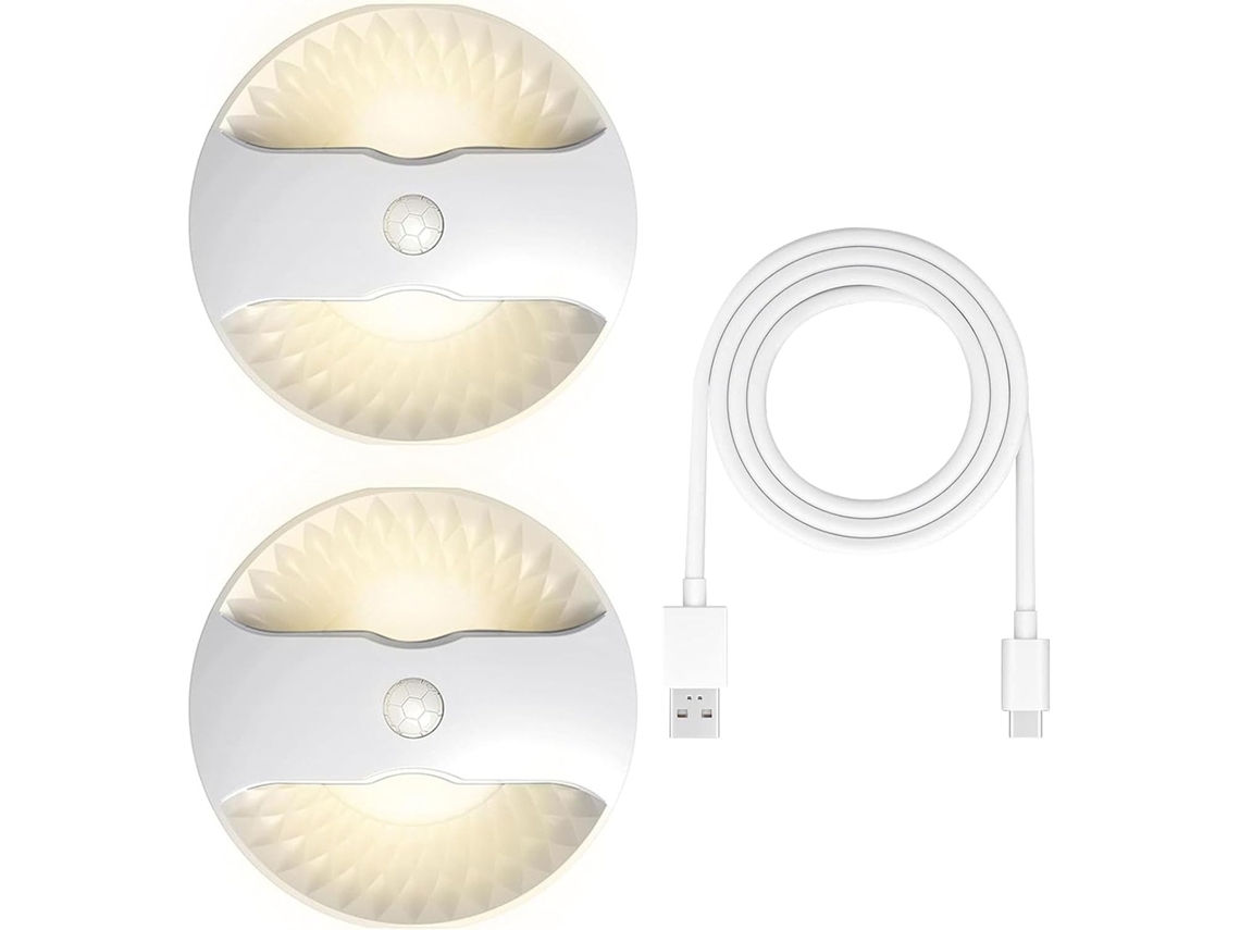 Conjunto De 2 Luminárias Noturnas Modernas E Simples Para Decks
