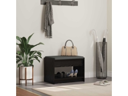 Vidaxl Banco De Hall Carvalho Preto 63 X 38 X 45 Cm