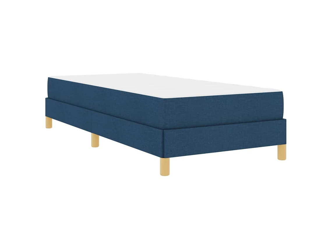 Conjunto 1 Cama Box Vidaxl Azul Tecido (90 X 200 Cm)
