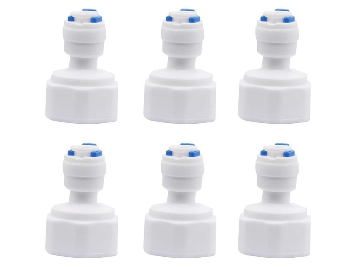 Conector Rápido De Empuje Hembra 1/4'' Od Para Filtros De Agua, Material Plástico De Grado Alimentario