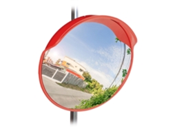 Espelho De Trânsito Panorâmico Vermelho 60 Cm