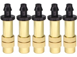 Sistema de irrigação por aspersão com 5 peças e bico de latão ajustável S/MARCA