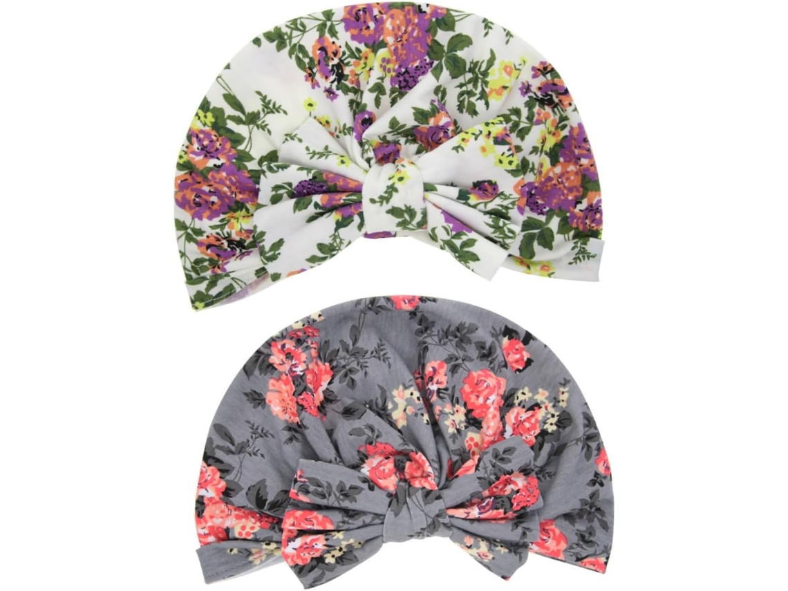 Conjunto De 2 Gorros Unissex Sem Aba, Estilo Orelhas De Coelho, Para Dormir E Tomar Banho.