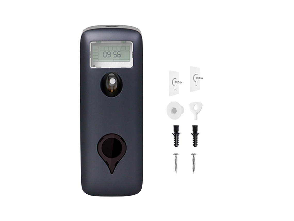 Difusor Automático de Ambiente 300ml Spray Parede/mesa Bateria/cabo Baixo Ruído Lcd