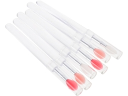 Conjunto De 6 Pincéis De Silicone Portáteis Para Lábios E Sombra Gokoco