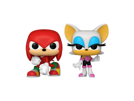 Figura Funko SONIC O OURIÇO Knuckles & Rouge Us Ex. Pop! Vinil 2-Pack
