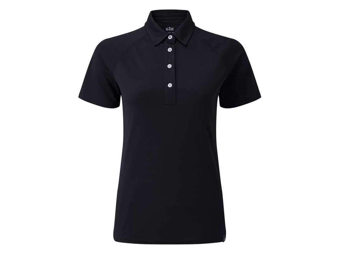 Camiseta de Manga Curta Uv Tec Preto 42 Mulhergill
