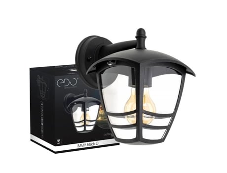 Aplique Imma Edo Black D E27 Preto Ip44 Edo Garden Line
