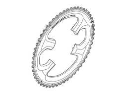 Anel de Corrente Dura Ace 9000 Prateado 52Tshimano