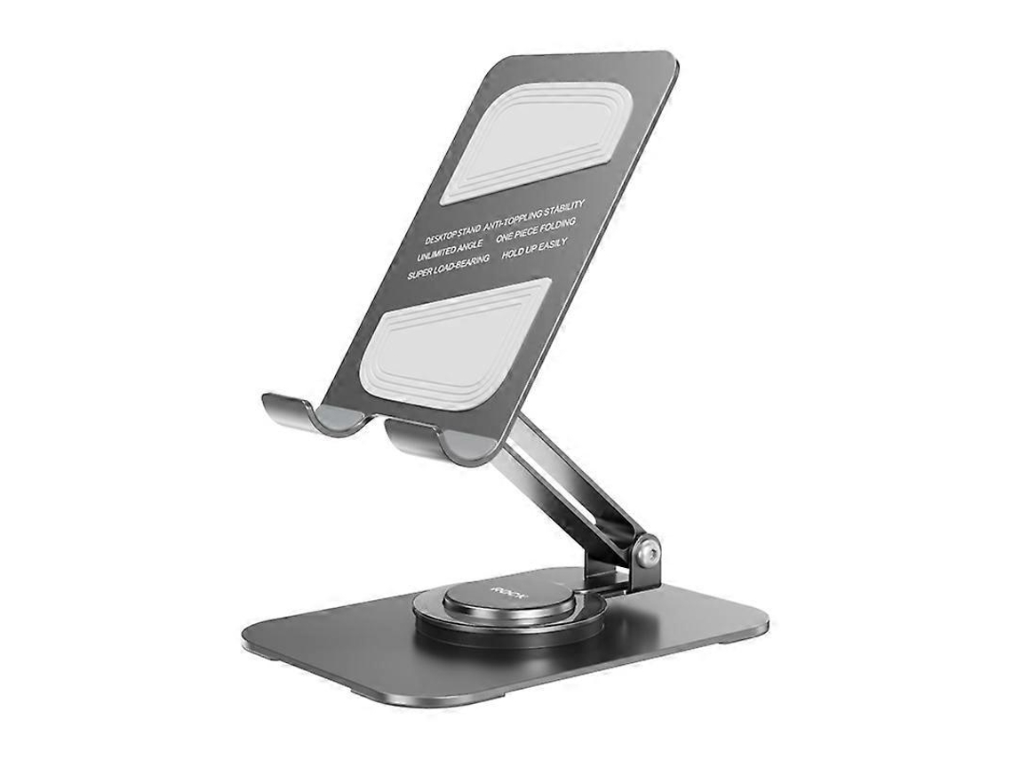 Suporte De Mesa Giratório Para Celular Rock Em Metal - Perfeito