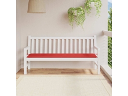 Vidaxl Almofadão P/ Banco De Jardim 180x50x3 Cm Tecido Oxford Vermelho