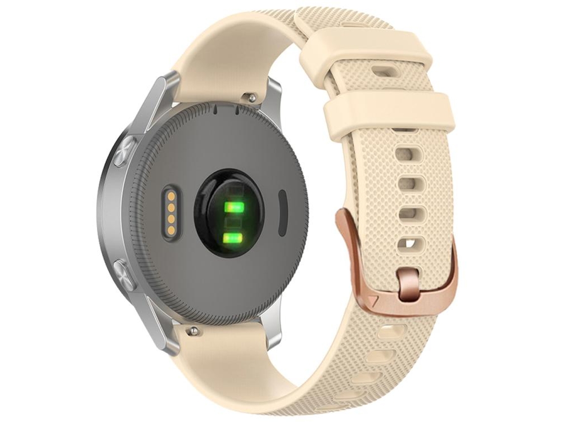 Bracelete para Garmin Silicone Fivela de Aço Rosé Bege XIAOMOYU (18mm)