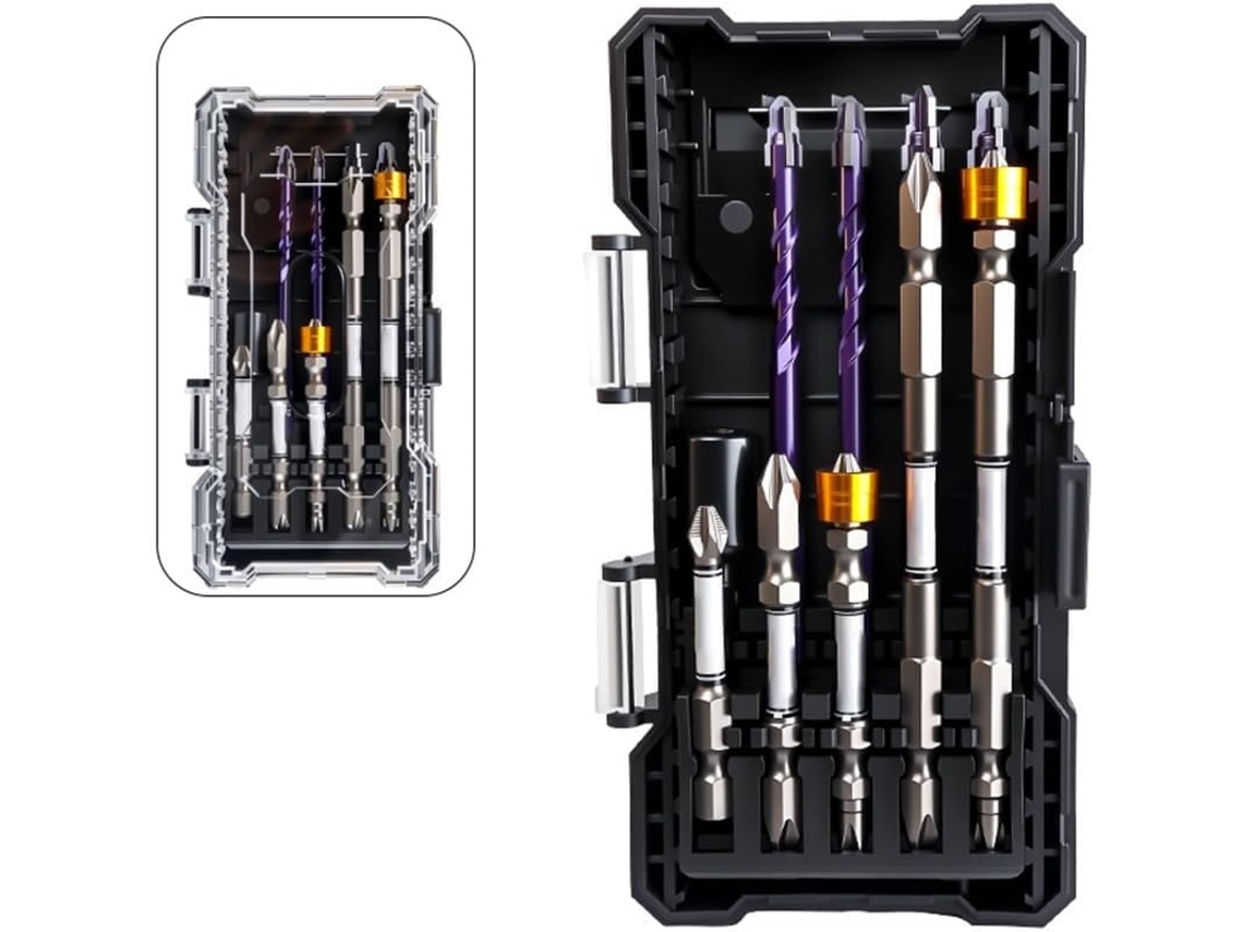 Conjunto De Quatro Brocas Vidro Para Azulejo Com Pontas Chave Fenda