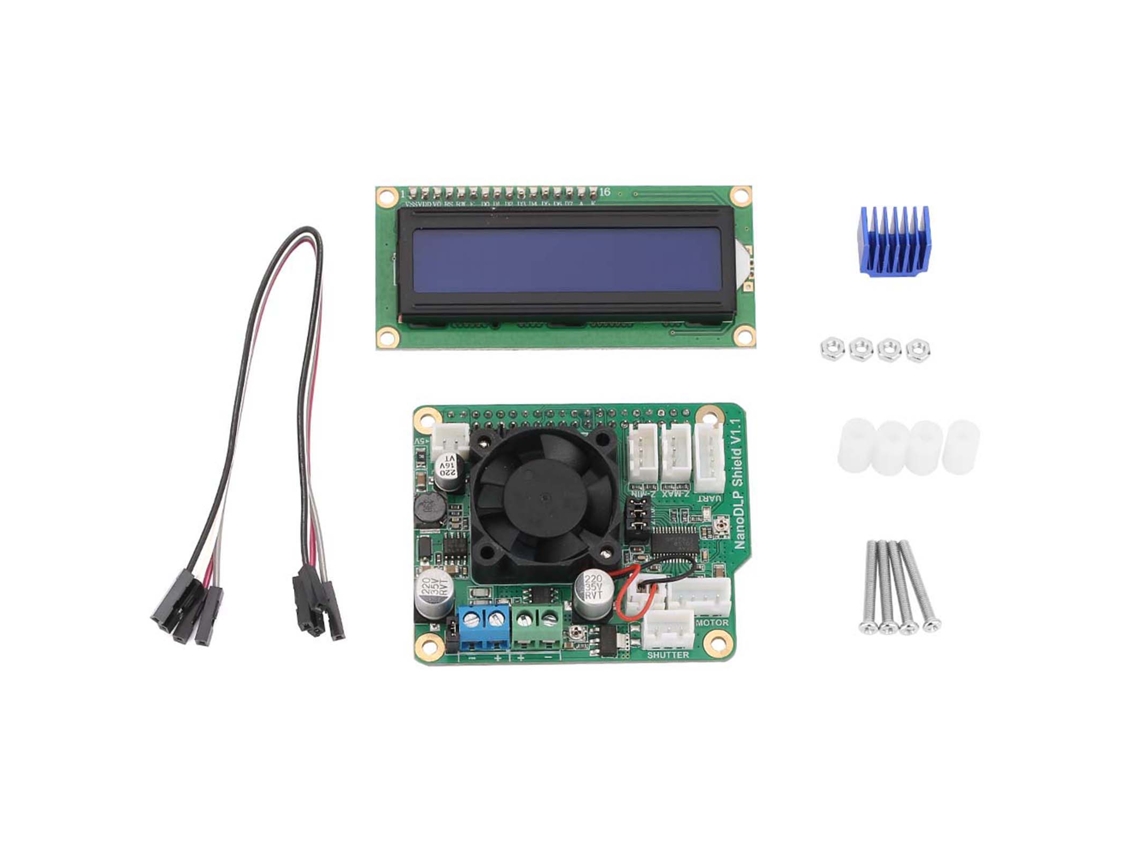 Placa De Expansão Drv8825 Mos Controlado + Lcd 1602a Iic/i2c Para Raspberry Pi 3d Printer