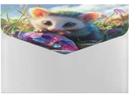 Organizador De Arquivos Sanfonado Opossum Com 6-bolsos Armazenamento Documentos, Ideal Escola E Escritório