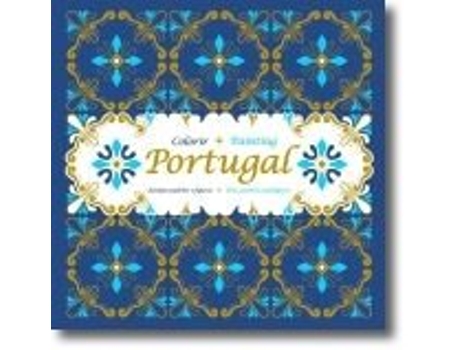 Livro Colorir Portugal: azulejos, padrões e figuras .