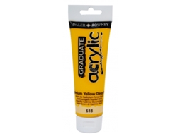 Pintura Acrílica Graduate Daler Rowny 120 Ml (618 Amarelo De Cádmio Escuro)