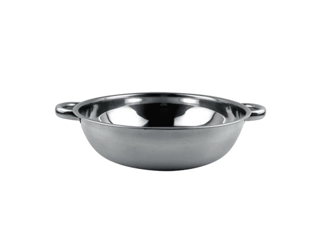 Panela de Cozimento de Aço Inox com Duas Alças para Fogão de Indução 32cm