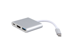 Aetheria estação de Docking Usb C 3 em 1 Hub com 4k Hd 5gbps Transmissão e 60w Pd Power para Tv Projetor Computador