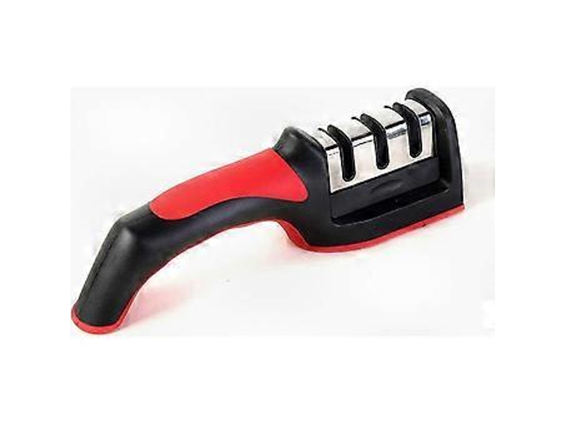 Afiador de facas manual de 3 etapas Slowmoose para facas e tesouras de cozinha, ferramenta profissional