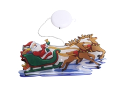 Rebe-luzes Led De Natal Penduradas Com Ventosas Para Janela Decoração De Natal Interior Exterior