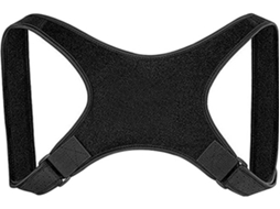 Faixa Lombar Preta Correção Postural, Elástica e Confortável Sem Apertar Xl, para Trabalhar Sentado STELASPLEN