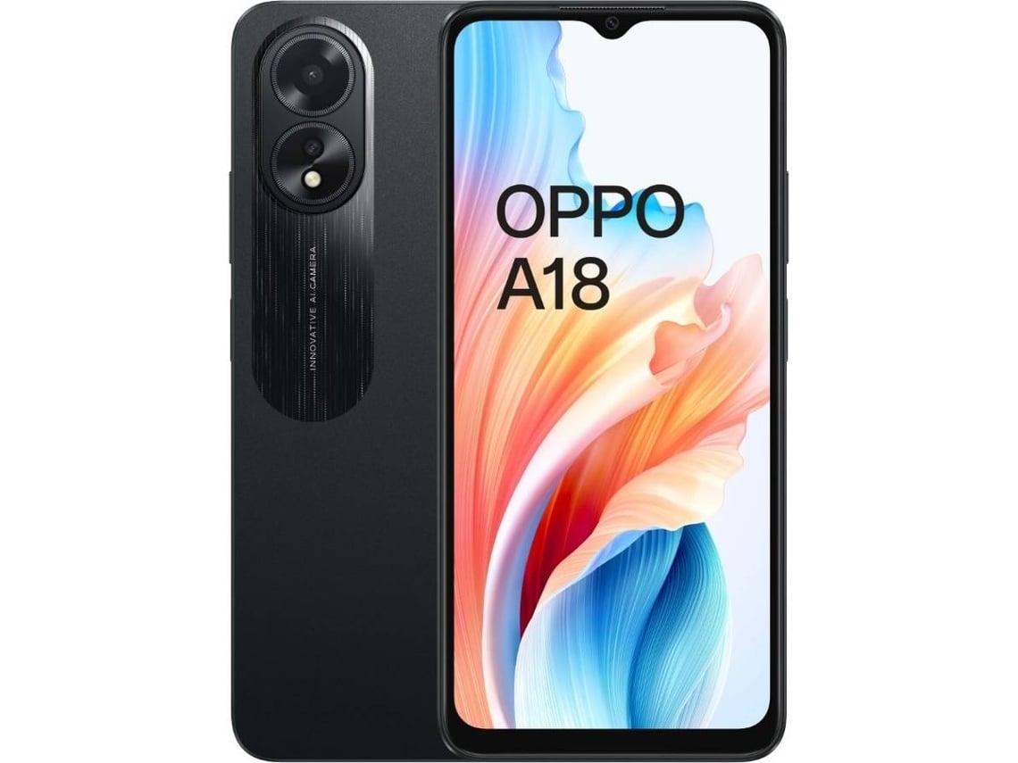 Smartphone OPPO A18 (Outlet Grade A - 6.56'' - 4 GB - 128 GB - Preto)