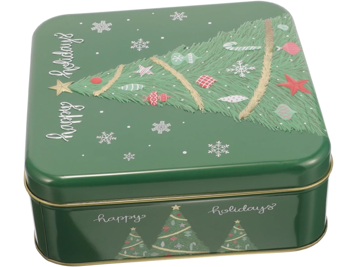 Lata Para Biscoitos De Natal, Caixa Para Guardar Doces E Bolos Natalinos.