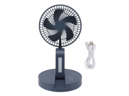 Ventilador Mesa Plegable 3 Velocidades Usb Recargable Azul