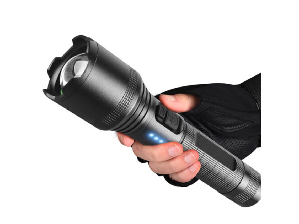 Lanterna Led Super Brilhante Com Zoom, Lâmpada Potente Para Acampamento Aquaforge