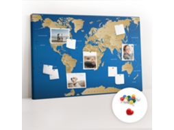 Lousa De Cortiça Países Do Mundo Para O Escritório Espelharte (120x80 Cm)