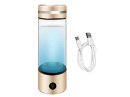 Garrafa Geradora de Água com Hidrogênio Portátil 330ml Usb Recarregável Spe+pem para Saúde S/MARCA