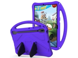 Capa Para Tablet Lurelia, Compatível Com Samsung Galaxy Tab S9 Plus 12.4 Anti Queda Portátil De Cobertura Total, Roxo, Proteção Antiquedas