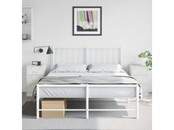 Vidaxl Mesas De Cabeceira 2 Pcs 34,5x39x62 Cm Aço Branco