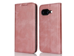 Capa Para Google Pixel 9a Em Couro Sintético Texturizado Com Fecho Magnético