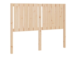 Bed Headboard, Bed Headboards Vidaxl Marrom Madeira De Pinho (125.5 X 100 Cm)