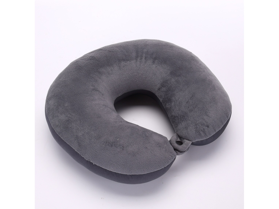 Almofada de Viagem Grande Vermelha 2 em 1, 24* 27* 9 Cm, Almofada de Pescoço para Aviões e Viagens, Ergonômica BRILVIBERA