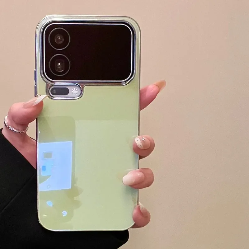 (xiaomi 17 Verde) Capa Para Celular Com Revestimento Eletroplástico, Brilhante E Resistente A Impactos, Ultrafina E Rígida.