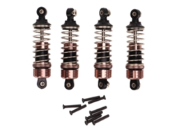 Mali 4pcs Amortecedor de Carro Rc Suspensão 16mm Diametro Liga de Alumínio Plástico para Carro Rc de Alta Velocidade 1/18 Titânio