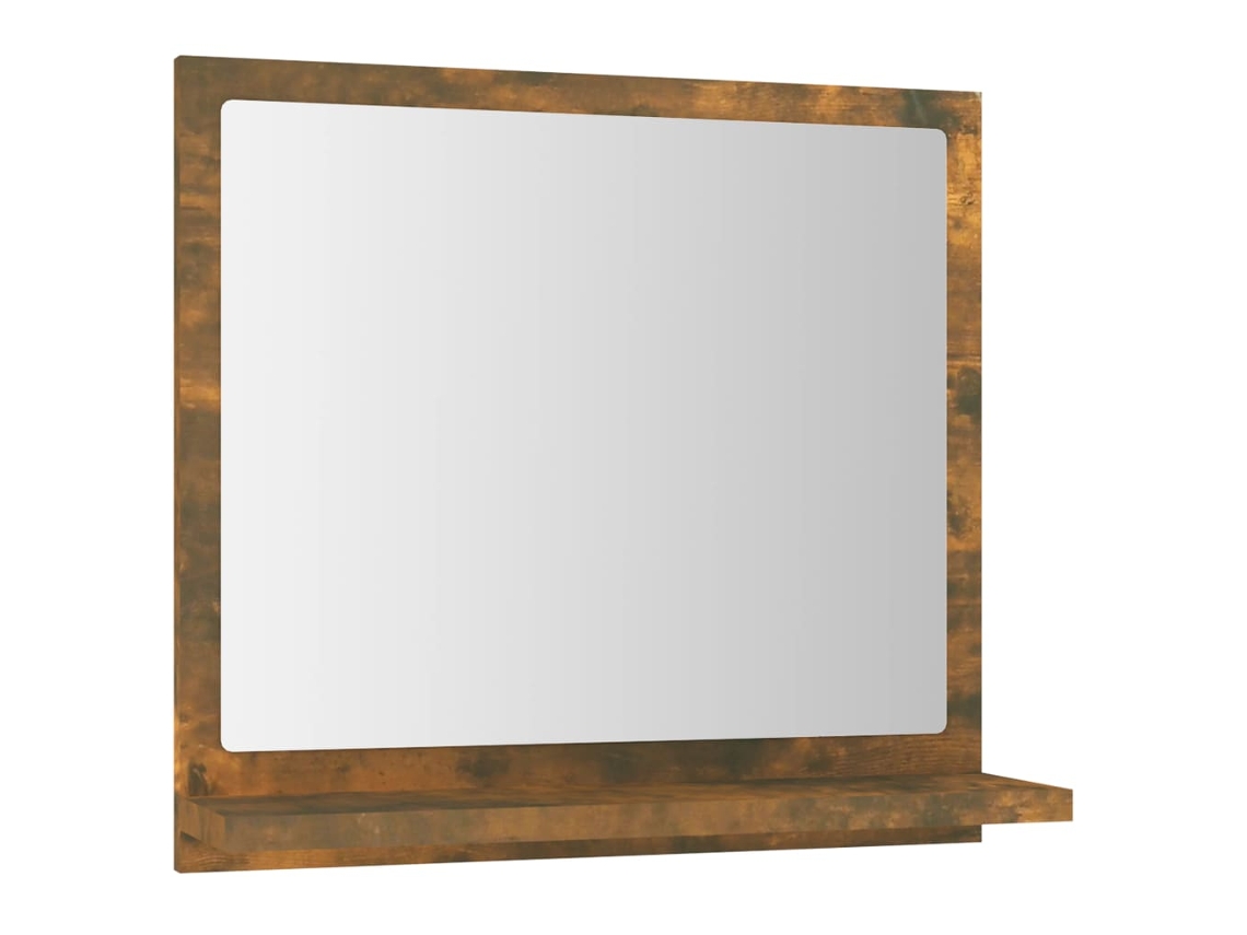 Mirror, Mirrors Vidaxl Marrom Madeira Processada (40 X 10.5 X 37 Cm)