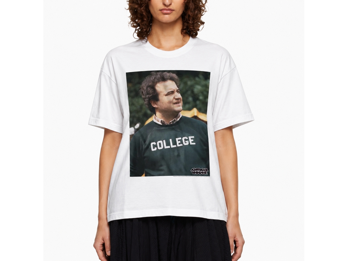 Rockinstone Animal House Movie Lookin' Forward White Adult T-shirt Size:m