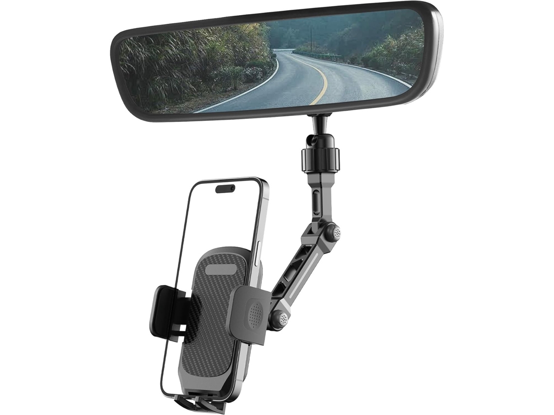 Suporte Para Celular No Espelho Retrovisor Resistente E Portátil